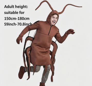 Grappig Kakkerlak Kostuum voor Volwassenen - Halloween & Fee
