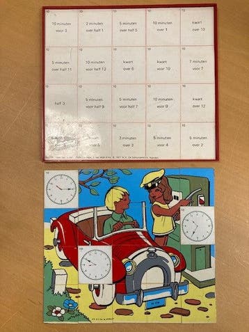 Puzzelen met klok kijken (tanken), Verzenden, Nieuw
