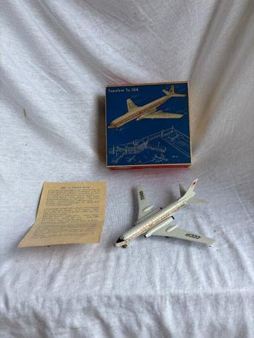 Siku F7a Tupolew Tu 104 Aeroflot - Speelgoed Vintage, Antiek en Kunst