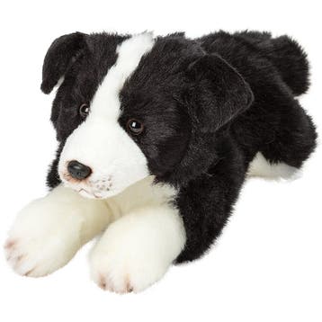 Border Collie knuffel - pluche - 30 cm - hond, Kinderen en Baby's, Speelgoed | Knuffels en Pluche, Verzenden, Nieuw