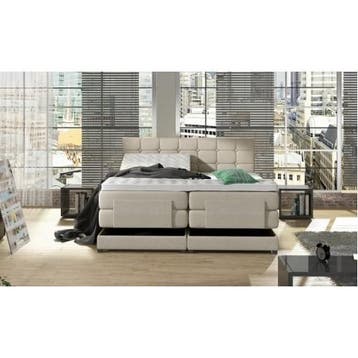 Elektrische Boxspring Bulut compleet met split topper, Ophalen of Verzenden, Nieuw, Tweepersoons