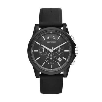 Armani Exchange AX1326 Herenhorloge 44 mm - Zwart (Horloges), Verzenden, Nieuw
