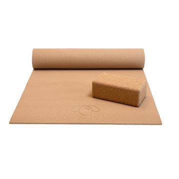 Basispakket yogamat en blok - desert, Sport en Fitness, Verzenden, Nieuw