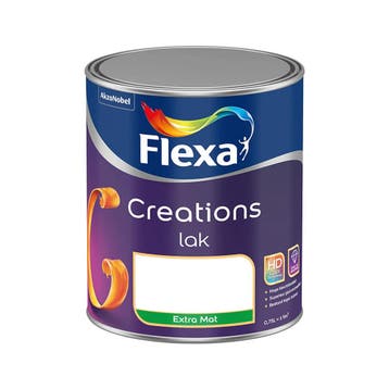 Flexa Creations Lak - Extra Mat RAL 7016 | Antracietgrijs 3L, Verzenden, Nieuw, Grijs, Lak