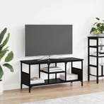 vidaXL TV-kast Zwart Eiken 100 x 35 x 45 cm Gemonteerd hout, Huis en Inrichting, Kasten | Televisiemeubels, Minder dan 50 cm, Verzenden