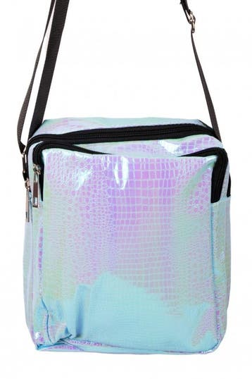 Handtasje Slangenleer print Turquoise, Ophalen of Verzenden, Nieuw