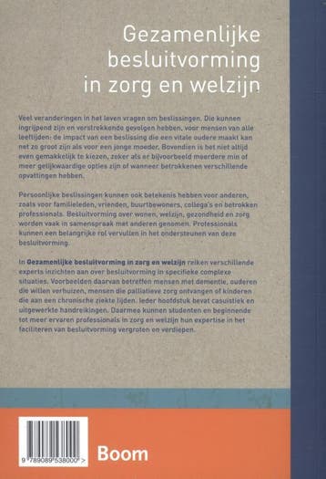 Gezamenlijke besluitvorming in zorg en welzijn 9789089538000, Verzenden, Zo goed als nieuw, Carolien Smits