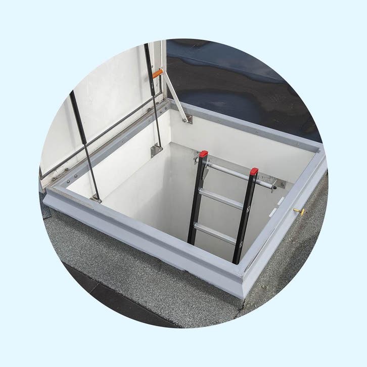 Luikladder 3 delig, Doe-het-zelf en Verbouw, Glas en Ramen, Overige typen, Nieuw, Verzenden