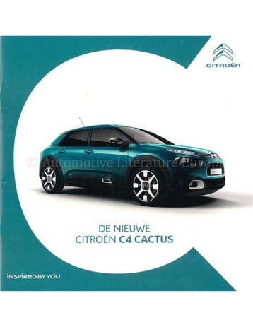 2018 CITROEN C4 CACTUS BROCHURE NEDERLANDS, Boeken, Nieuw, Author
