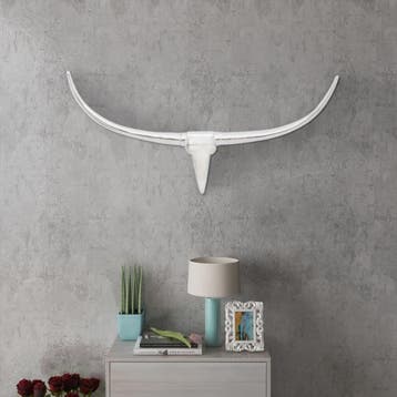 vidaXL Stierenkop voor aan de muur aluminium 96 cm, Verzenden, Nieuw