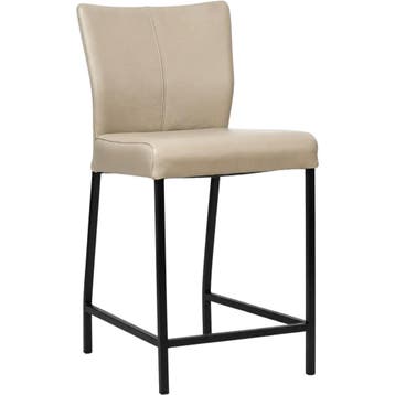 Leren barkruk Revolt laag - Toledo Mastic (taupe/bruin) -, Nieuw, Leer, Ophalen of Verzenden, 90 cm of meer