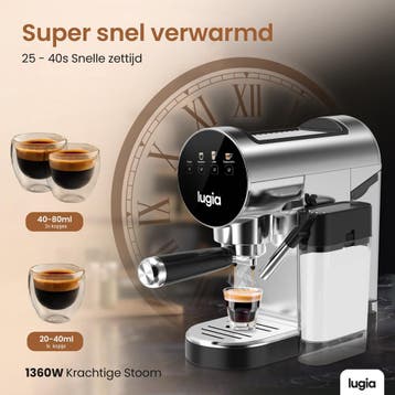 Lugia Koffiemachine Pistonmachine - Automatische, Ophalen of Verzenden, Zo goed als nieuw