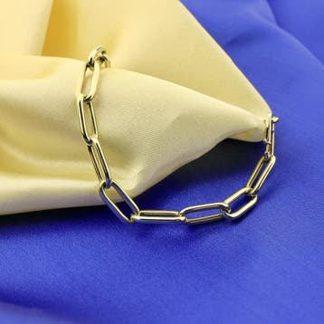 Gouden closed forever armband (Schakelarmband), Ophalen of Verzenden, Gebruikt, Goud, Goud