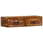 vidaXL Tv-meubel wandmontage 80x30x19 cm massief gerecycled, Huis en Inrichting, Woonaccessoires | Cd- en Dvd-rekken, Verzenden