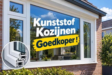 KUNSTSTOF KOZIJNEN PRIJZEN DEZE MAAND (max 49%) GOEDKOPER !, Nieuw