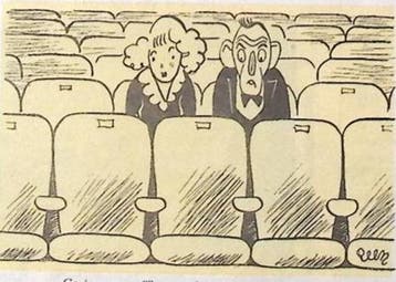 Een enge film op spotprent (lijst optie, Lithos), Verzenden