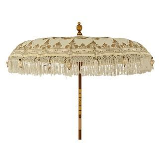 Parasol | Decoris | Ø 200 x 260 cm (Geel, Rond), Tuin en Terras, Parasols, Nieuw, Verzenden