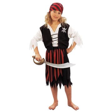 Voordelig piraten kostuum voor meisjes - Piraten kleding, Ophalen of Verzenden, Nieuw