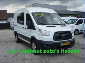 Ford Transit 350 L2H2 zeer nette Trend 75780 km bj 2019, Stof, Gebruikt, Wit, Ford