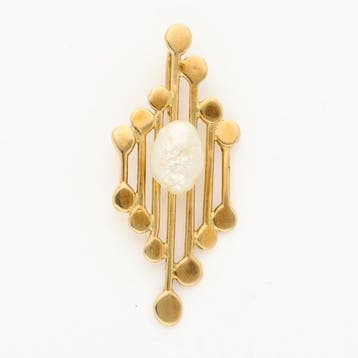 Hanger - 18 karaat Geel goud Parel