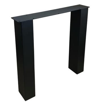 Stalen N tafelpoot zwart 76 bij 10 cm en hoogte 72 cm  (10 x, Huis en Inrichting, Tafelonderdelen, Ophalen of Verzenden, Nieuw