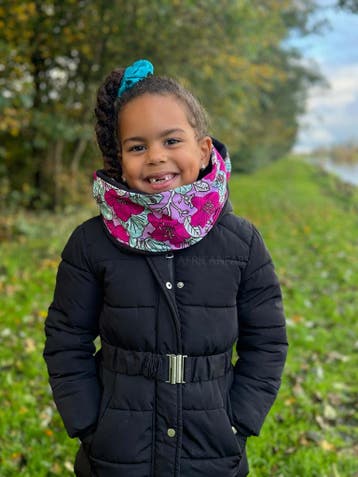 Warme Winter Colsjaal voor Kinderen met Afrikaanse print Uni, Ophalen of Verzenden, Nieuw