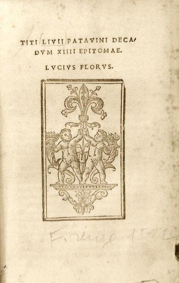 Tito Livio, Anneo Floro Lucio - Ab Urbe Condita. - 1522