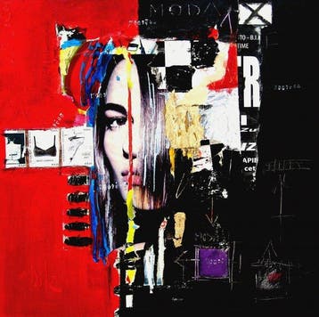 Lucio Monaco (1957) - Moda italiana, Antiek en Kunst, Kunst | Schilderijen | Modern