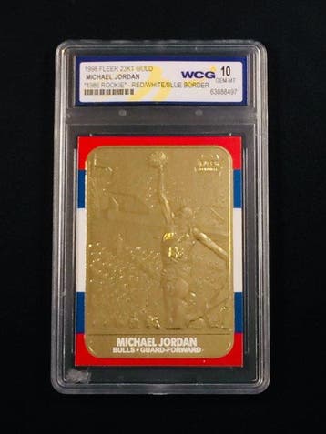 1996/97 Fleer Michael Jordan 1986 Rookie - Red/White/Blue, Nieuw