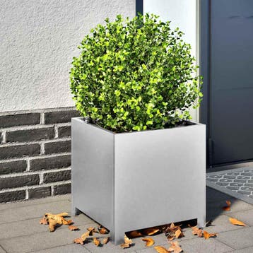 vidaXL Plantenbakken 2 st 40x40x40 cm gegalvaniseerd staal, Verzenden, Nieuw, Metaal