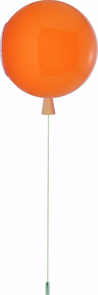 Wandlamp Ballon lamp Oranje Middelgroot inclusief 4W LED lam, Ophalen of Verzenden, Nieuw, Kunststof