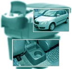 Skoda Fabia Armsteun Zwart | Opbergvak | Retourdeal 29% K..., Ophalen of Verzenden, Nieuw, Skoda