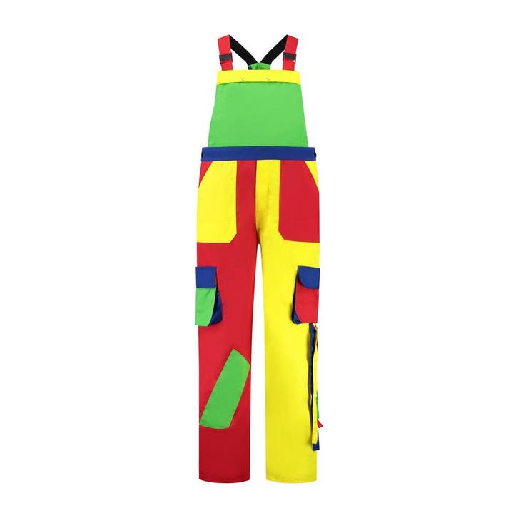 Carnaval Tuinbroek Vier Kleuren - Diverse maten, Hobby en Vrije tijd, Feestartikelen, Nieuw, Verzenden