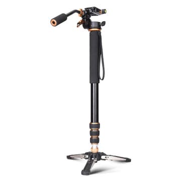 OP=OP - Aluminium Monopod + Statiefkop - type Q168, Nieuw
