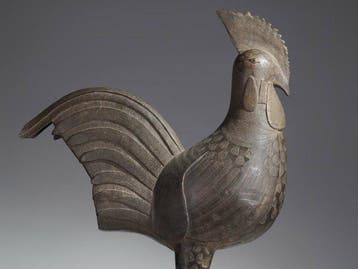 Een bronzen beeld. - Okpa - Benin - Nigeria