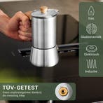 Percolator - Espresso maker - Inductie - 300 ml - RVS - WALD, Verzenden, Zo goed als nieuw