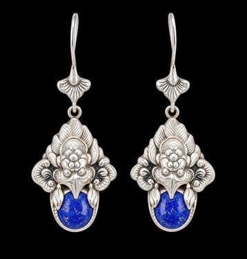 Zonder minimumprijs - Oorbellen Zilver Lapis lazuli