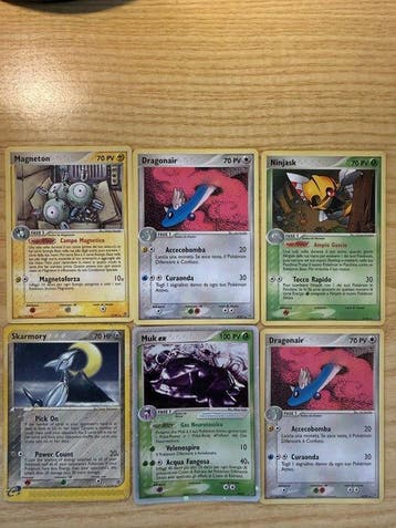 Pokémon Card - Skarmory, Muk, Dragonair, Magneton - EX - EX, Nieuw