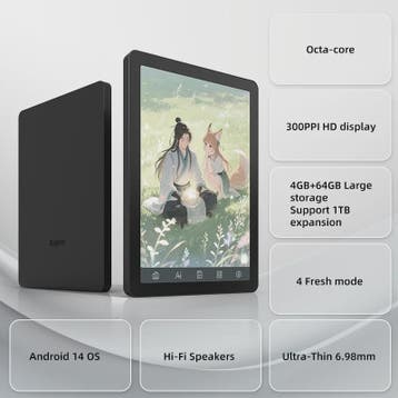 Bigme B6 E-reader: 6" E-Ink, Android 14, Google Play, 4GB+64, Verzenden