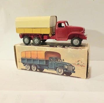 FJ. France - Jouets 1:43 - Model vrachtwagen - GMC Truck met, Nieuw
