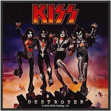KISS - Destroyer - patch officiële merchandise, Ophalen of Verzenden, Nieuw, Kleding