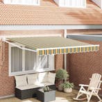 vidaXL Markies Groen en Geel 300 x 250 x 165 cm Polyester, Tuin en Terras, Zonneschermen, Verzenden, Nieuw