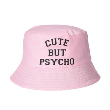 Bucket Hat Cute But Psycho, Hobby en Vrije tijd, Verzenden, Nieuw, Feestartikel