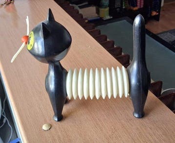 fatr - Speelgoed Accordion cat - 1960-1970 -