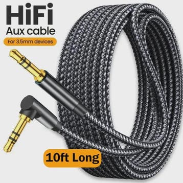3.5mm Jack Audio Kabel 90 Graden Hoek Male-Male - Universele, Audio, Tv en Foto, Audiokabels en Televisiekabels, Verzenden, Nieuw
