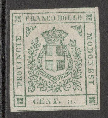 Italiaanse oude staten - Modena 1859 - 5c Verde -, Gestempeld