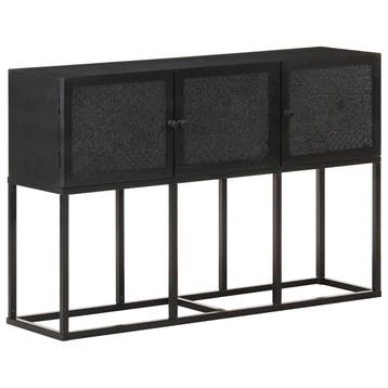 vidaXL Dressoir 115x30x76 cm massief mangohout, Verzenden, Nieuw, Overige houtsoorten, Minder dan 50 cm