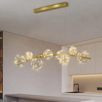 Moderne LED Hanglamp met Kristallen Bollen - Stijlvolle Plaf, Verzenden, Nieuw
