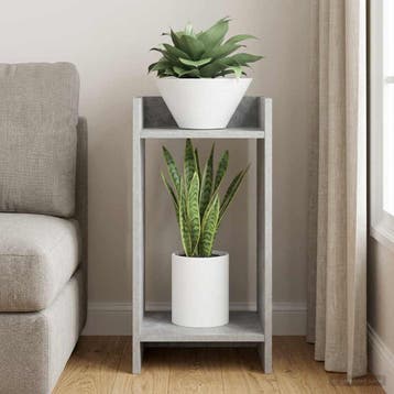 vidaXL Plantenstandaard Beton Grijs 30 x 30 x 60 cm, Tuin en Terras, Verzenden, Nieuw