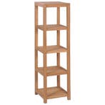 vidaXL Badkamer opbergrek 4-laags 42x42x165 cm massief, Minder dan 50 cm, Verzenden, Teakhout, Nieuw